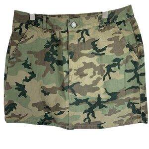 Bluenotes camouflage mini Skirt size large